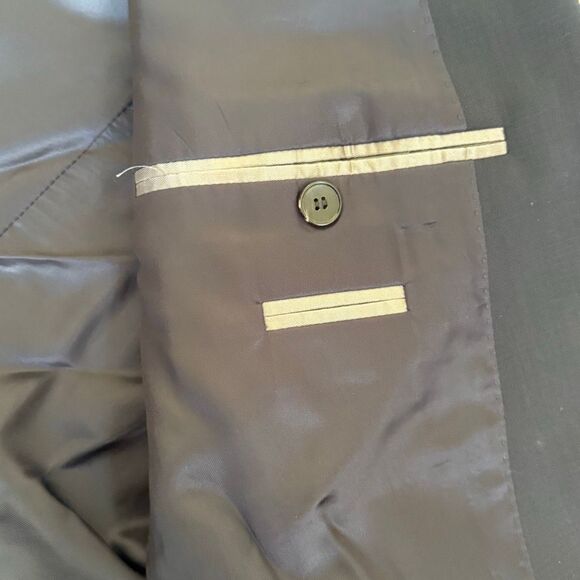 BOSS Hugo Boss Navy Blue Wool Sport Jacket Blazer Suit Separates - US 42R - Picture 7 of 16